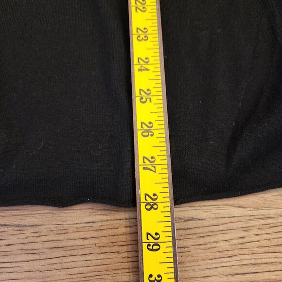 Eileen Fisher Black Silk Cashmere Button Front Cardigan | Size L - Picture 8 of 9